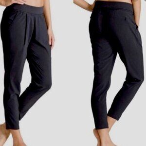 Athleta Interlude Lounge Ankle Pants Lightweight Black 983352 Women's 4